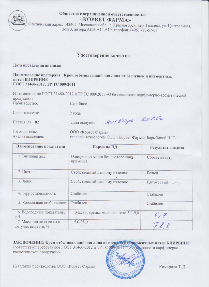 Паспорт №01202502